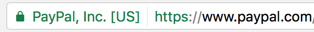 Address bar https://www.paypal.com/