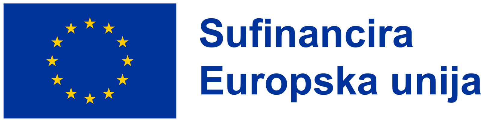 Amblem Europske unije s izjavom Sufinancira Europska unija